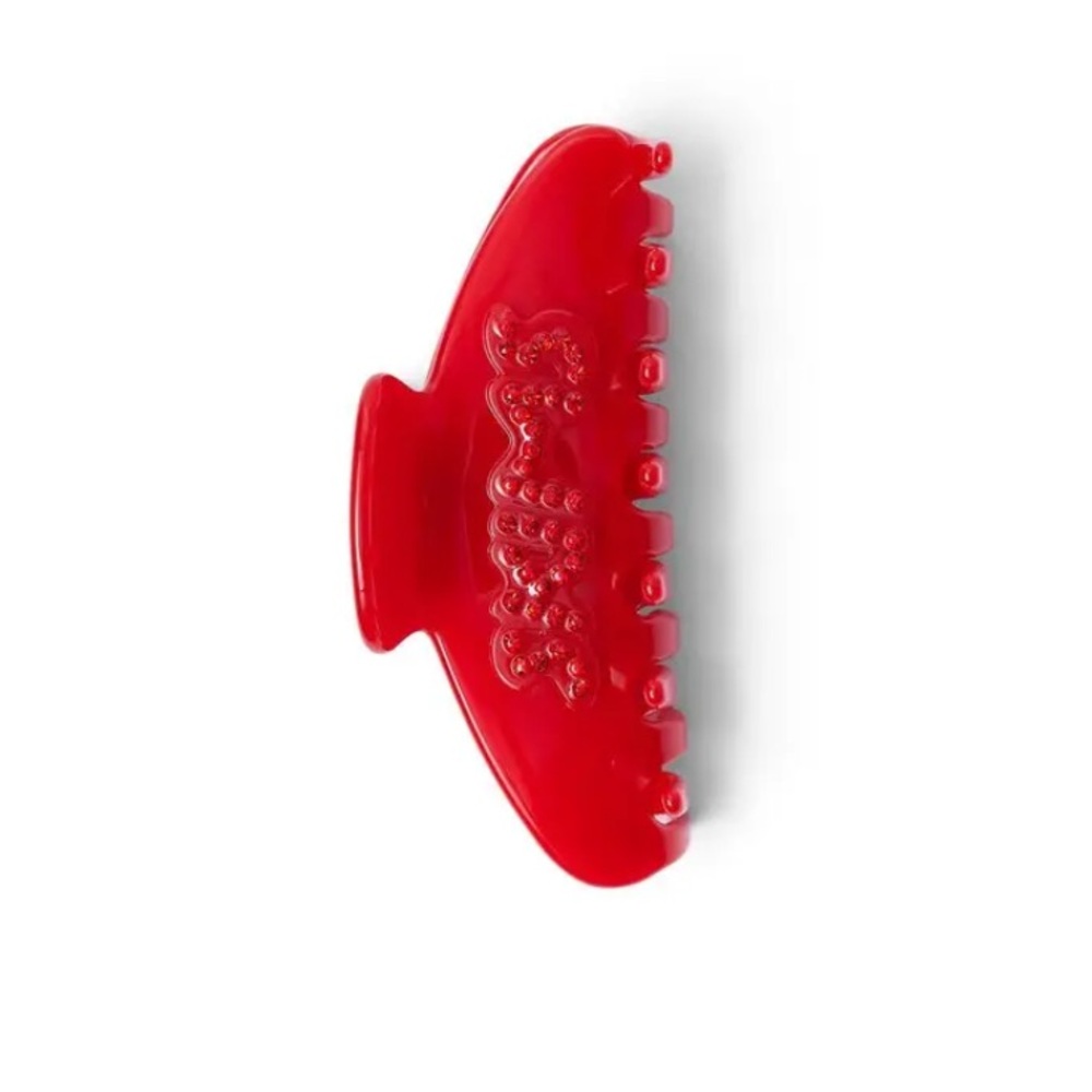 Skims rhinestone claw clip ruby